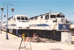 Commuter trains wait out the weekend